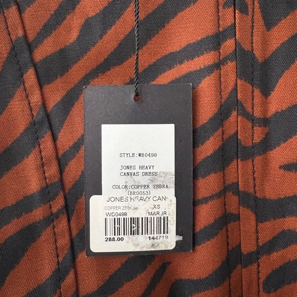 Marissa Webb  Jones Heavy Canvas Print Dress in Animal Print - Picture 4 of 7